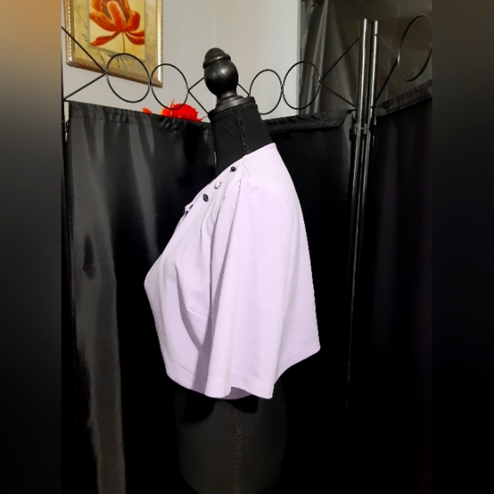 Perceptions Jacket Lavender Garment Lime Embroide… - image 4